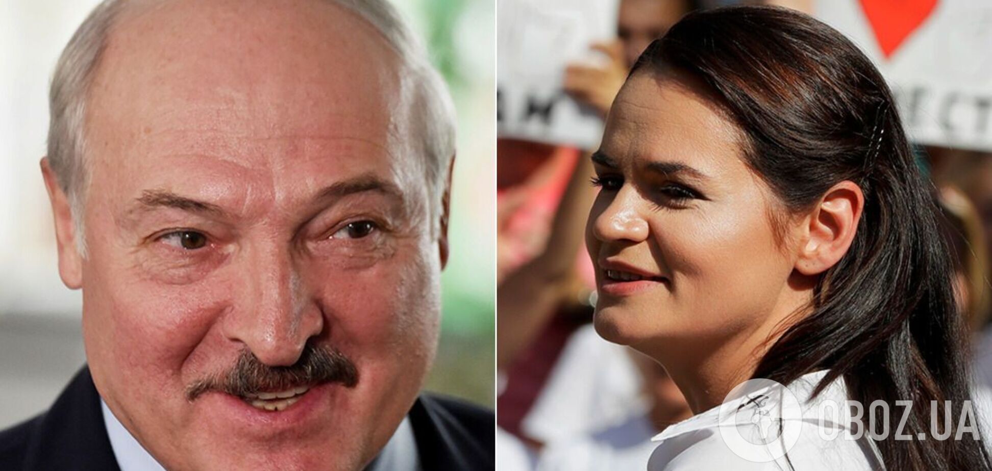 Олександр Лукашенко і Світлана Тихановська