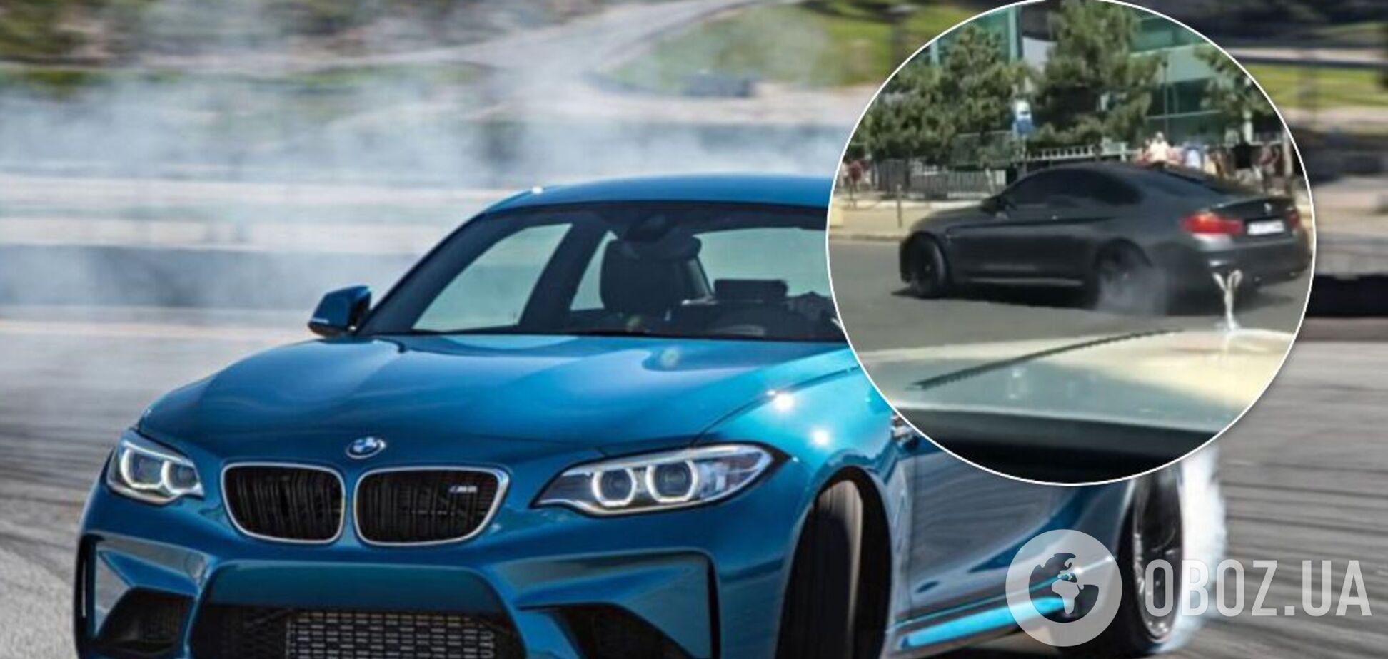 В Україні пасажир Rolls-Royce зняв дрифтера-порушника на BMW