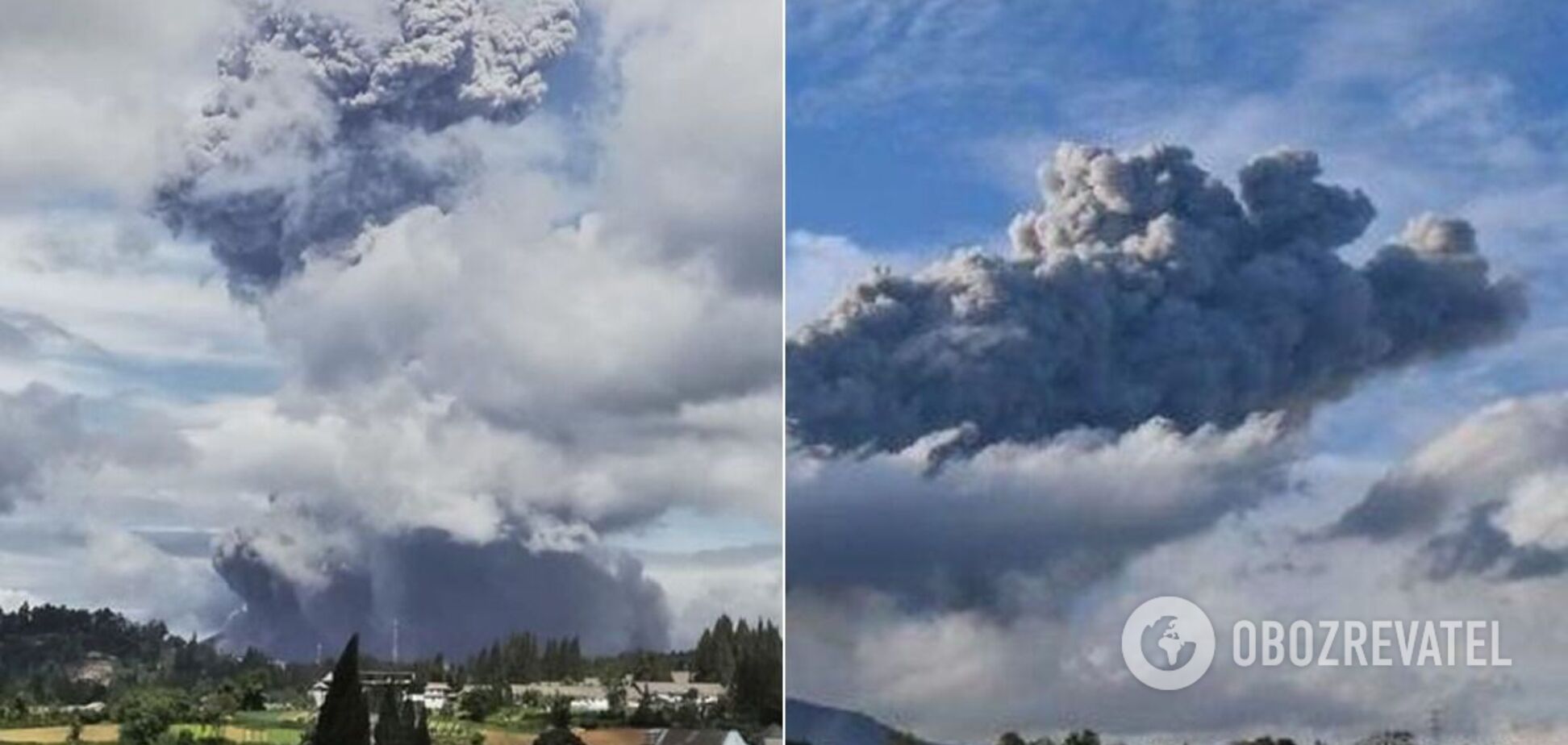 Пепел из вулкана уже охватил несколько сел