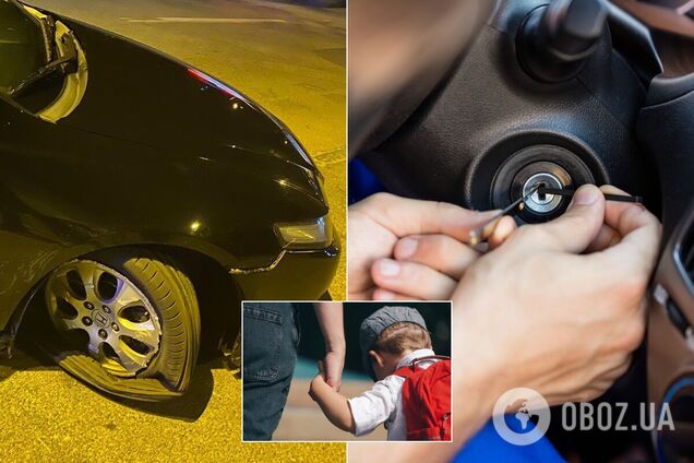 В Днепре автомойщик на угнанном авто попал в ДТП и травмировал ребенка