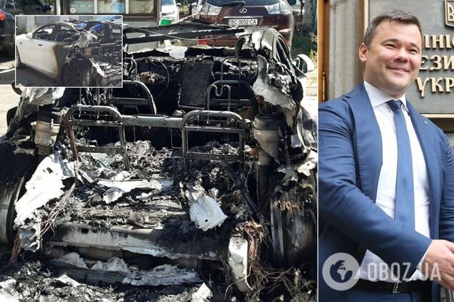 Появились фото сожженной Tesla Богдана: сгорела почти дотла