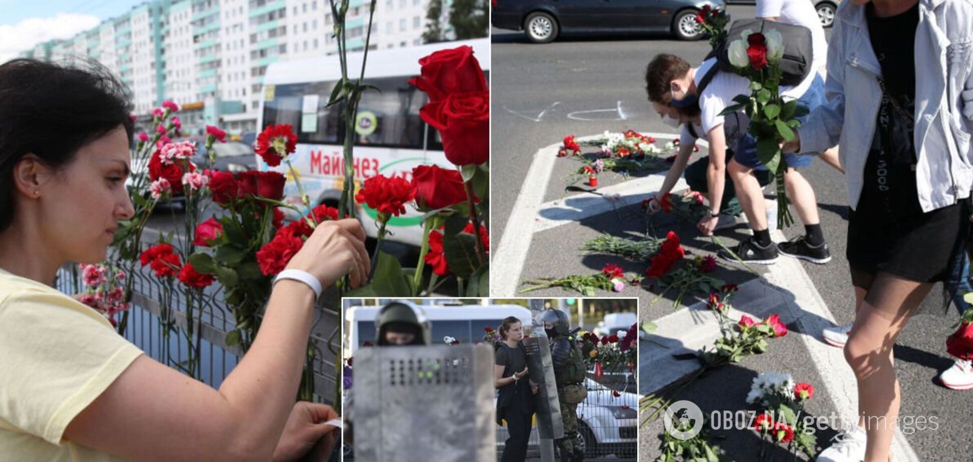 В Минске почтили память погибшего демонстранта