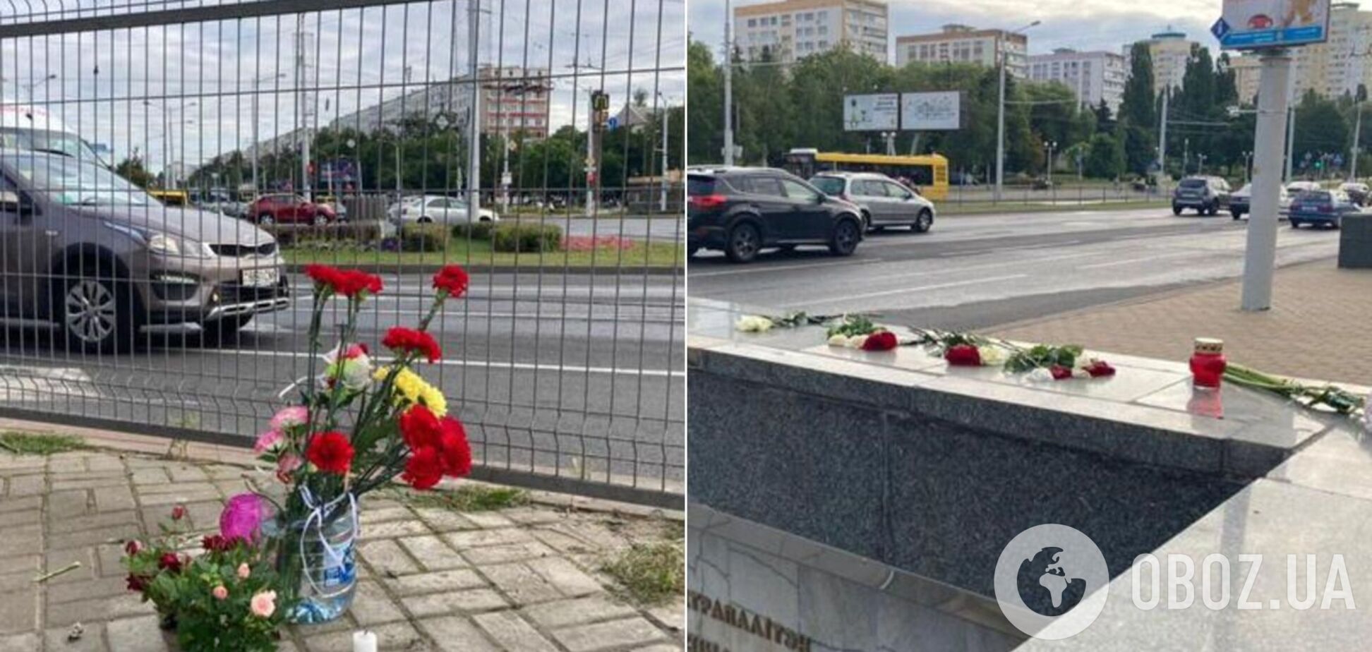 У Мінську знищили меморіал загиблому під час протестів: квіти несуть знову. Фото