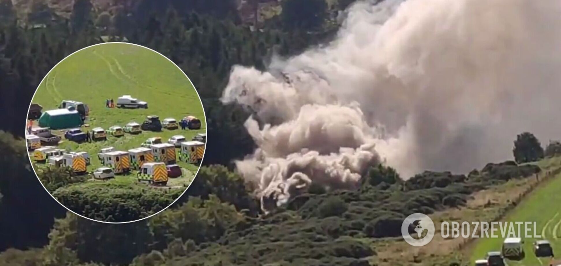 В Шотландии поезд сошел с рельсов и загорелся: есть погибшие. Фото и видео