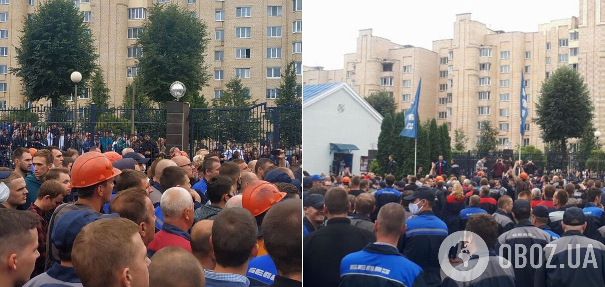 На протест вышли работники БелАЗа