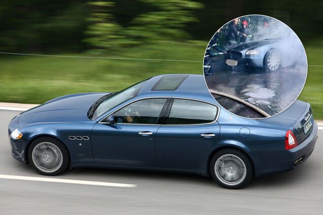 Пожарные ликвидировали возгорание роскошного Maserati