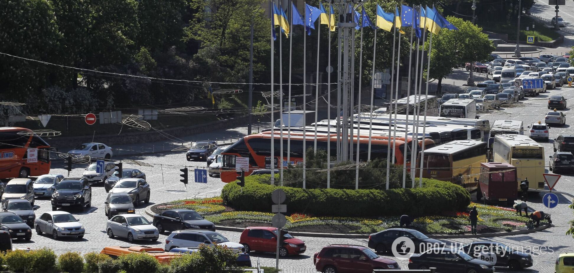 Київ скували затори