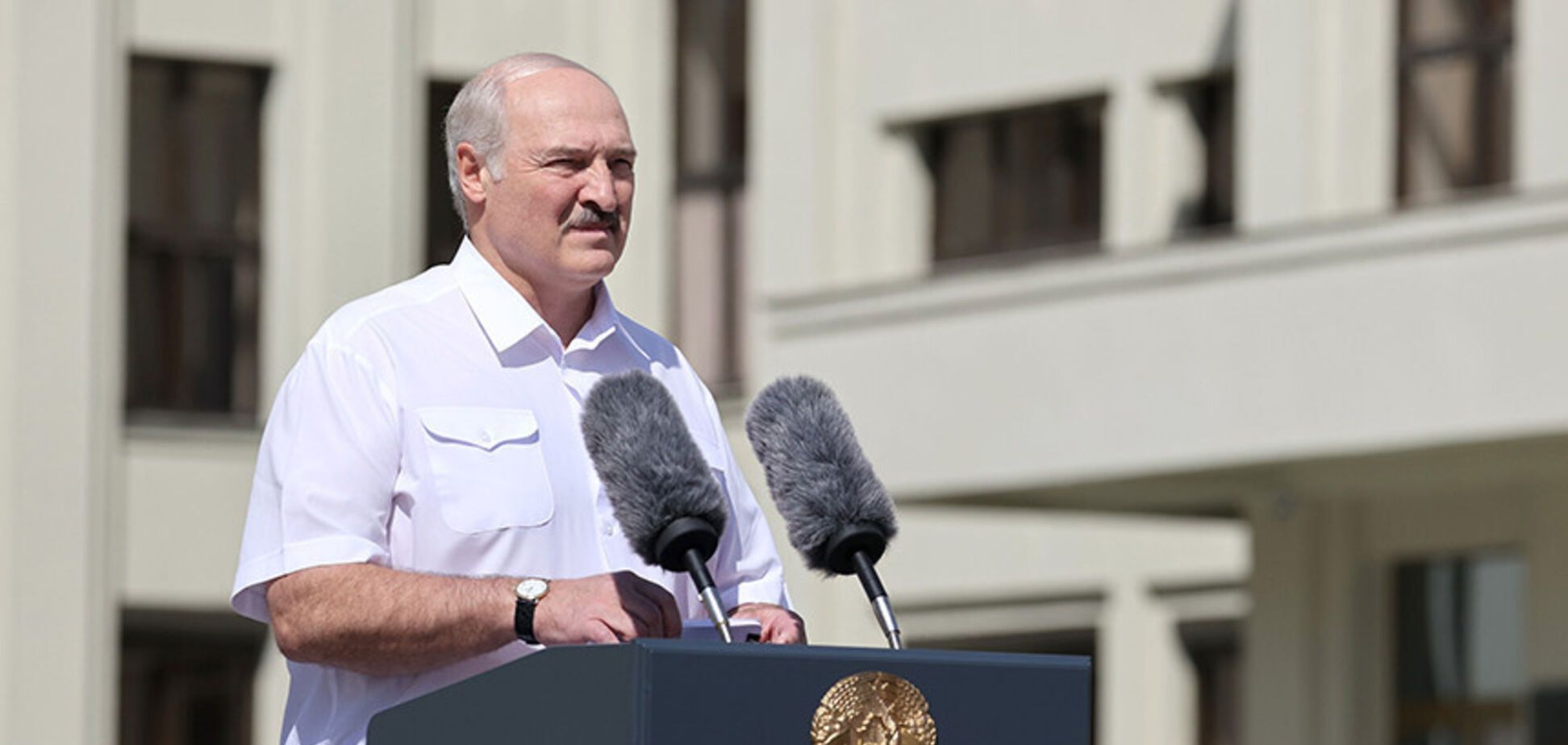 Лукашенко выступал перед митингующими около получаса