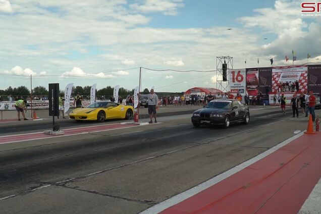 23-річна українка на старому BMW обігнала Ferrari і Nissan GT-R