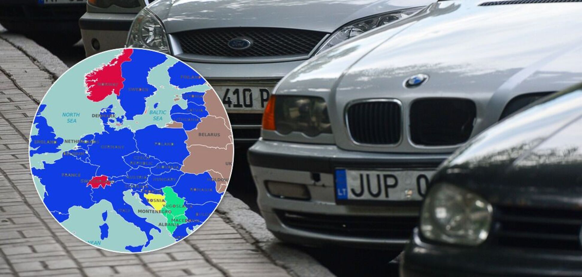 В Украину отправляются б/у авто из многих стран ЕС