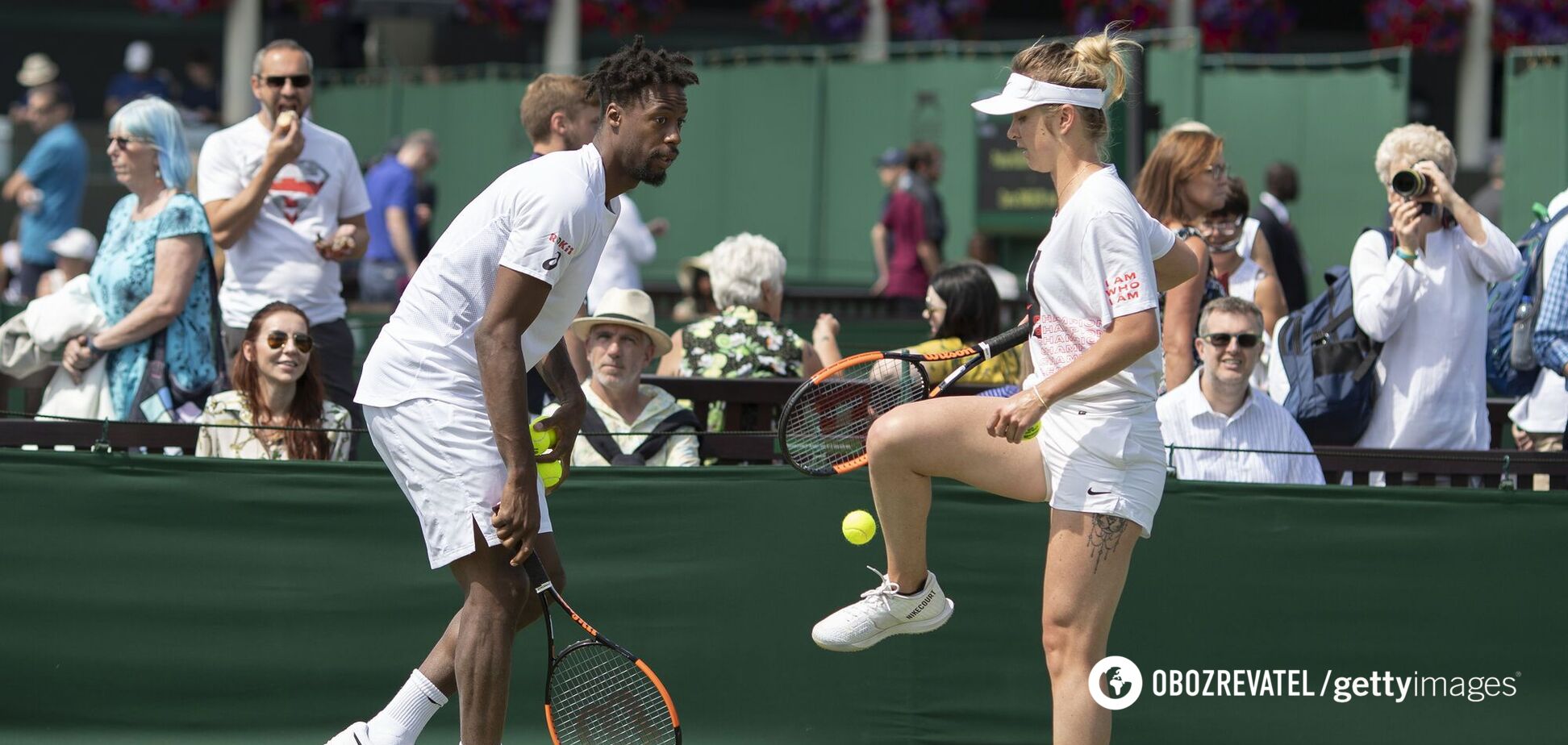 Элина Свитолина и Гаэль Монфис