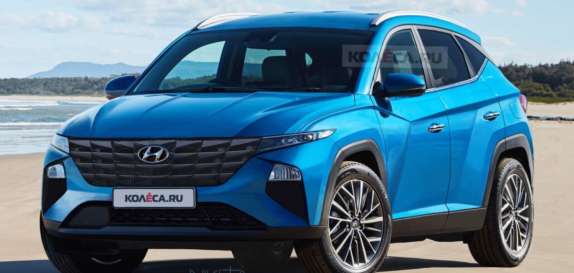 Новый Hyundai Tucson получит очень похожий дизайн. Фото: kolesa.ru