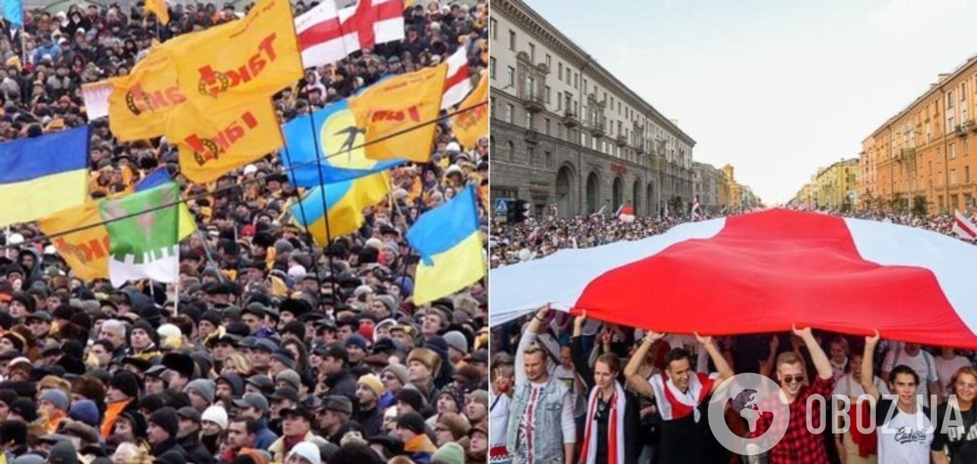 Порошенко вказав на схожість протестів у Білорусі та Помаранчевої революції в Україні