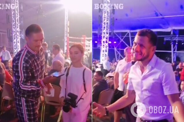 Александр Усик и Денис Беринчик