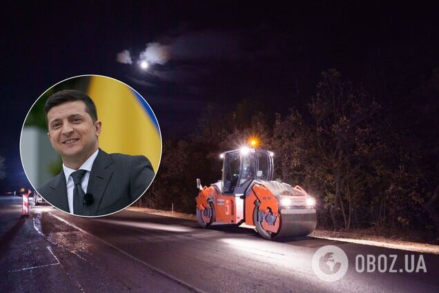 У Херсоні перед приїздом Зеленського вночі клали асфальт