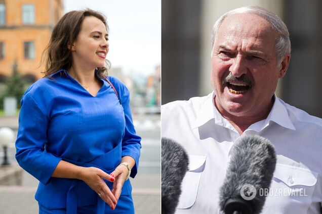 Анна Канопацька і Олександр Лукашенко