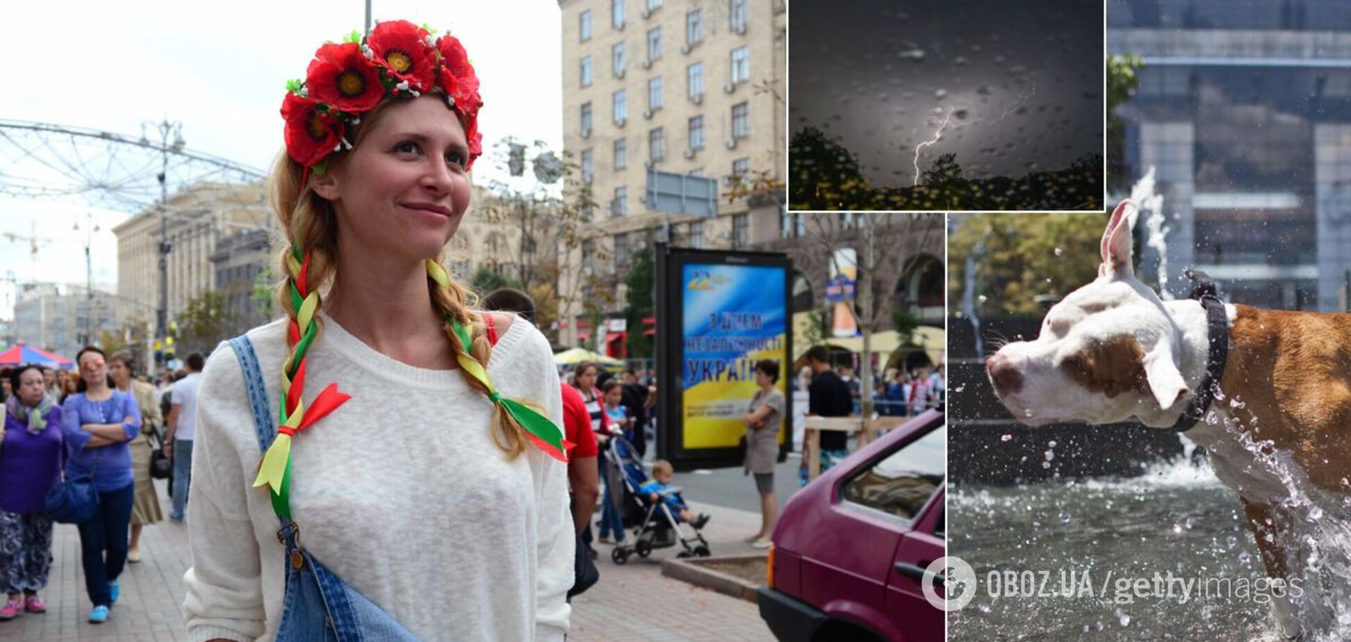 Киев в праздничные выходные ждут грозы и жара