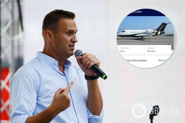 За Навальным прилетел самолет из Германии