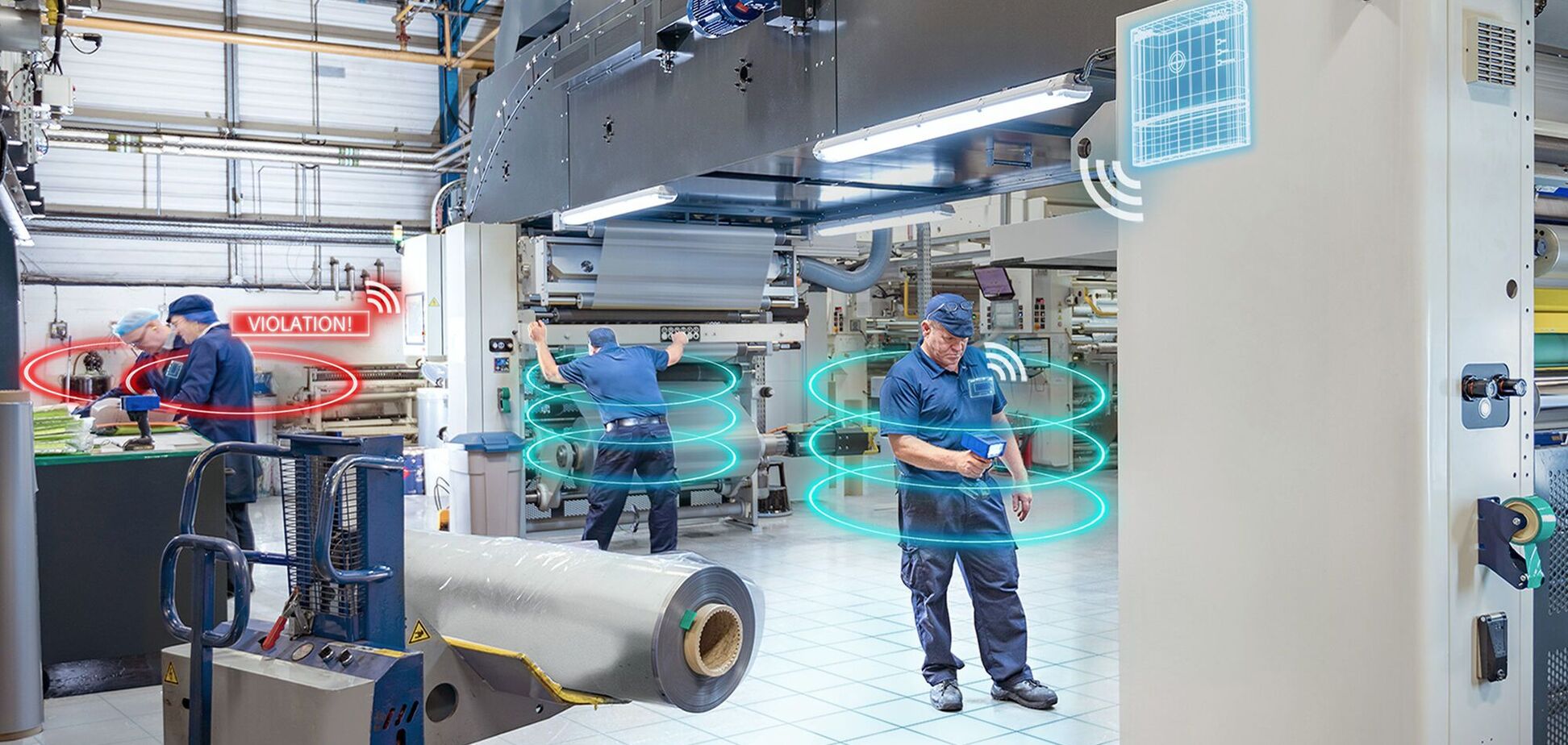 Компания Siemens представила решение, позволяющее организовать и контролировать соблюдение социальной дистанции на производстве