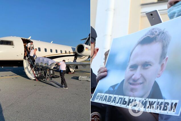 Літак із Навальним таки полетів до Берліна