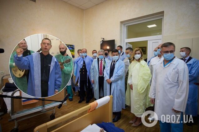 Михалок и Зеленский навестили раненых защитников Украины