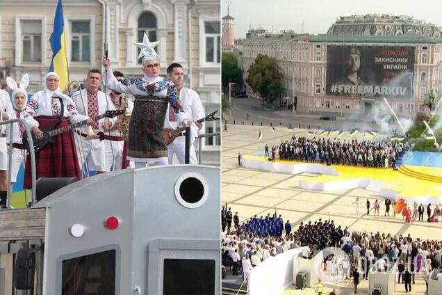 Украинские звезды исполнили попурри из известных хитов на День Независимости