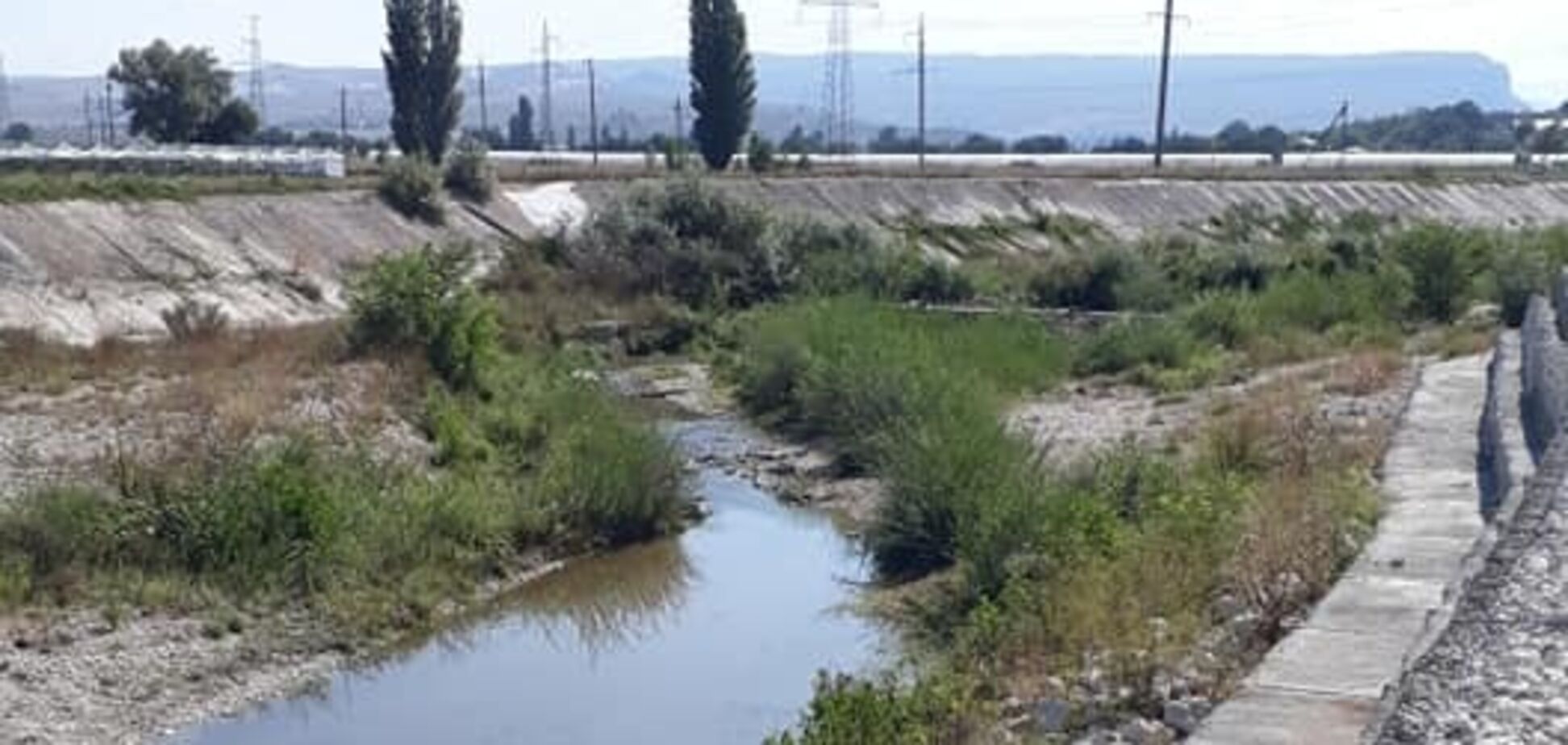 Река Бельбек. Село Фронтовое, 23.08.2020