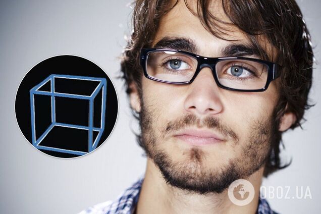 З першого погляду може здатися, що два кубики на мерехтливому тлі рухаються в протилежних напрямках