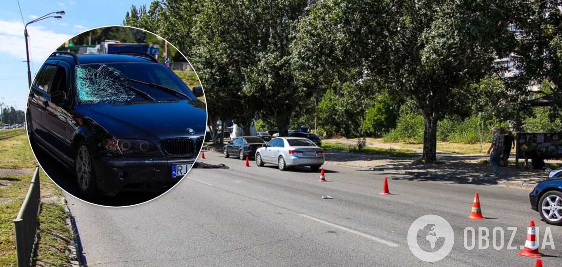 У Дніпрі на 'зебрі' на смерть збили жінку. Фото і відео
