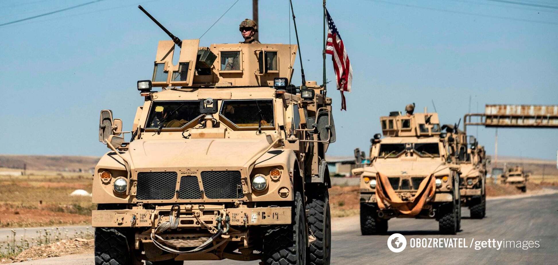 Російські військові протаранили машину армії США в Сирії