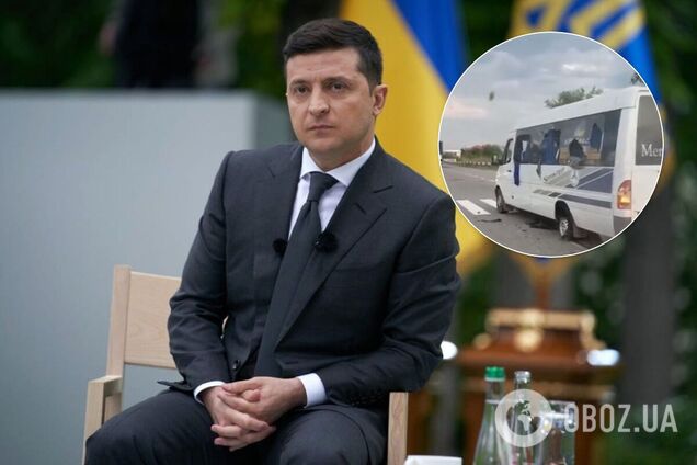 Зеленский прокомментировал нападение на автобус ОПЗЖ