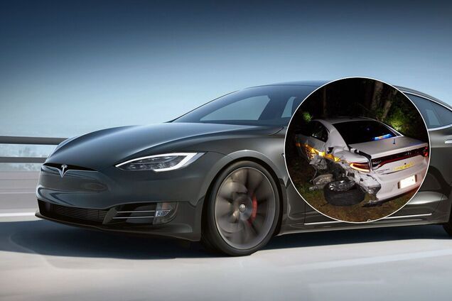 Водитель электромобиля отвлекся на смартфон во время ДТП