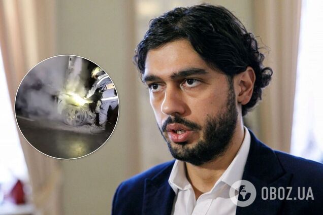 Гео Леросу спалили авто