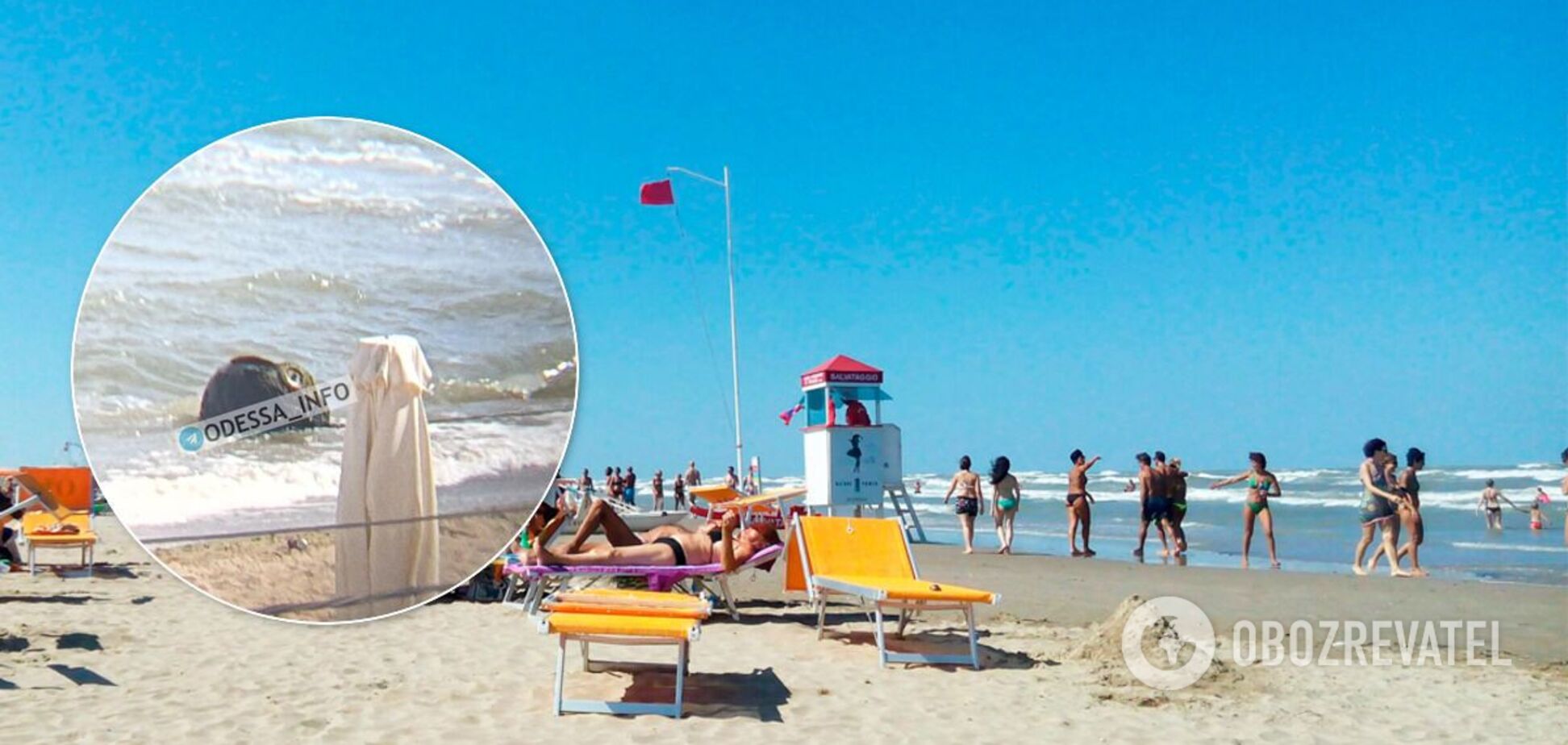 На пляже под Одессой нашли мину