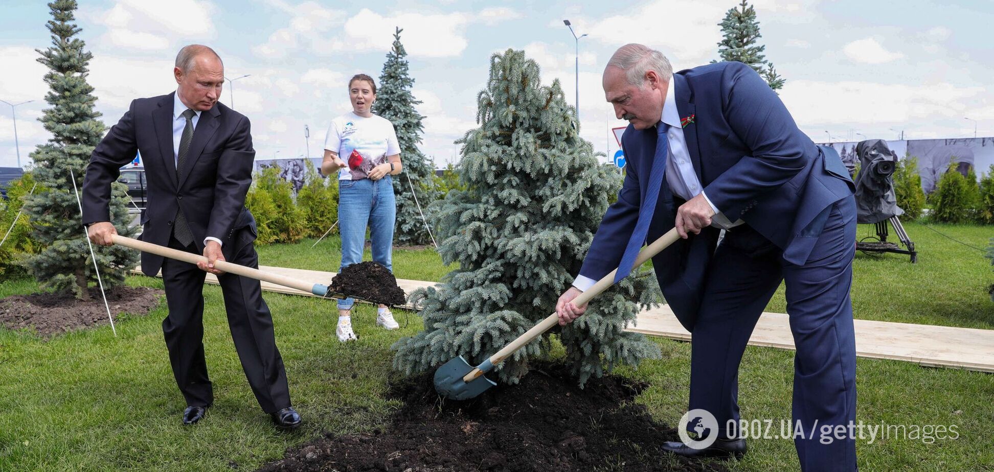 Владимир Путин и Александр Лукашенко