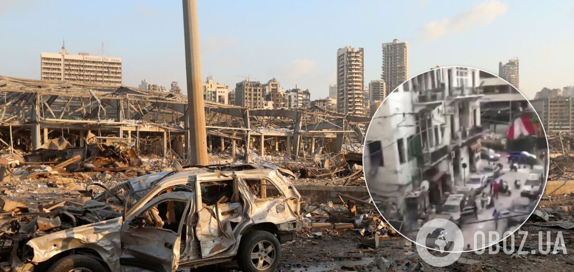 Зруйновані будинки і дороги, на вулицях – клуби диму: з'явилися свіжі відео з епіцентру вибуху в Бейруті