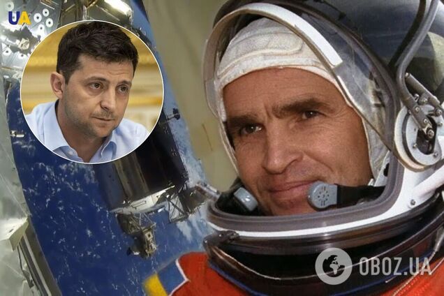 Зеленский пообещал внести личные средства на памятник первому украинскому космонавту Каденюку