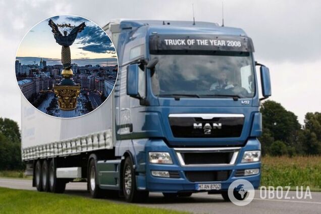 В Киеве ограничили движение для грузовиков. Иллюстрация