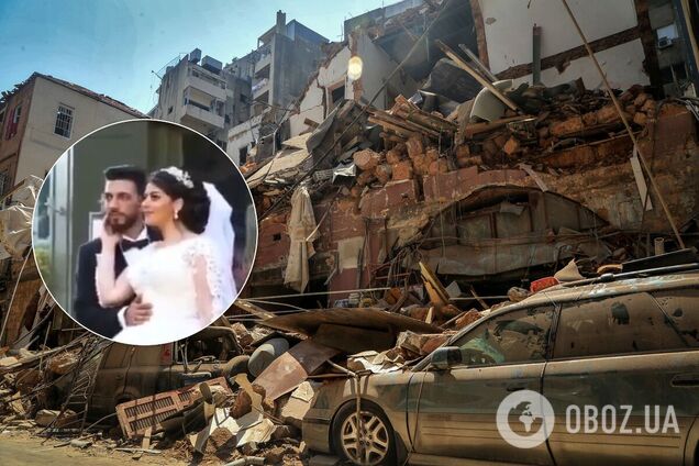 В момент взрыва молодожены позировали перед фотографом