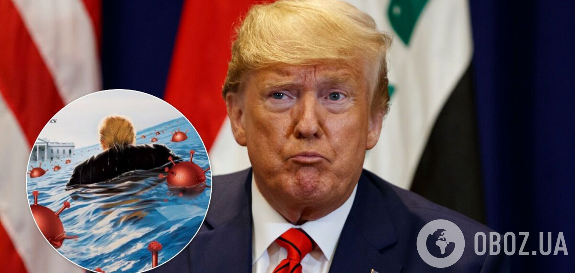 Трамп на обкладинці Time потрапив у вибухове 'море коронавірусу'. Фото і відео
