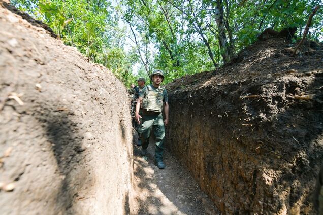 Зеленский в зоне ООС