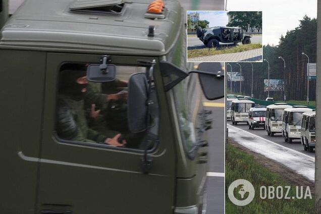 Пересувний водомет і військову спецтехніку помітили на вулицях Мінська