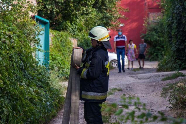 У Дніпрі в результаті пожежі загинув чоловік. Фото з місця НП