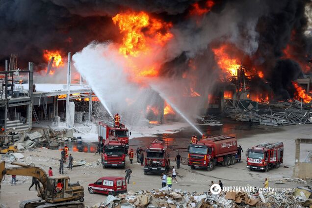 В Бейруте вспыхнул пожар в порту