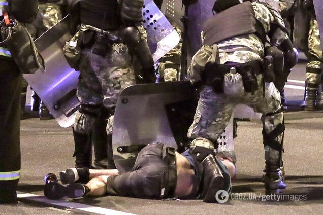 Белорусские силовики во время протестов в Беларуси