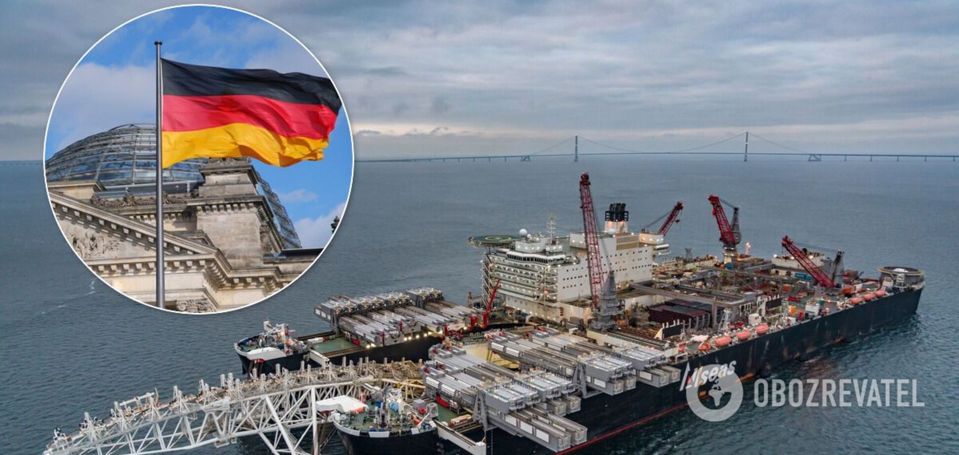 Росія вирішила повернути з Німеччини судно для будівництва 'Північного потоку-2'