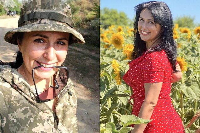 Евгения Шпак была волонтером, а потом пошла в армию. Коллаж