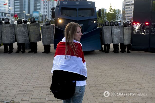 Стрельба, водометы и БТР: как прошел 'Марш героев' в Беларуси. Фоторепортаж