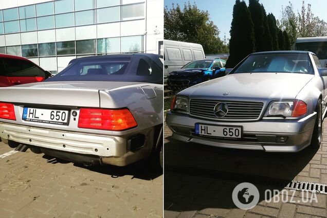 В Украине заметили культовый Mercedes 90-х на еврономерах