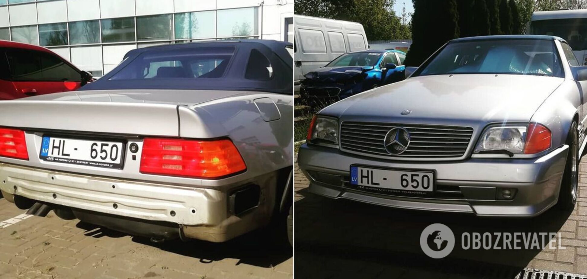 Культовый Mercedes на европейских номерах, замеченный в Киеве
